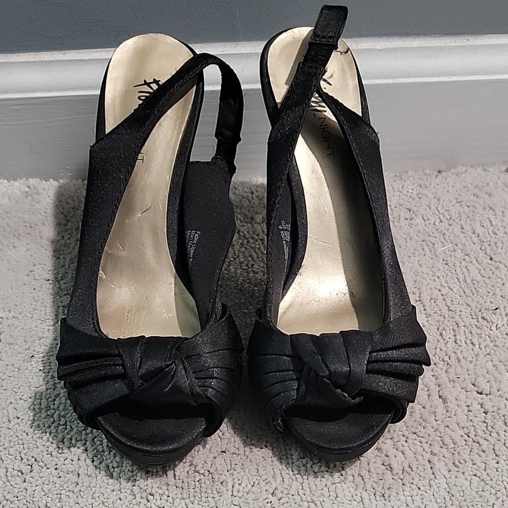 Elegant Black Slingback Heels